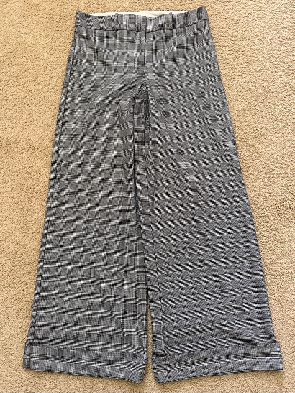 Women’s Worthington black Plaid Wide-Leg Trousers